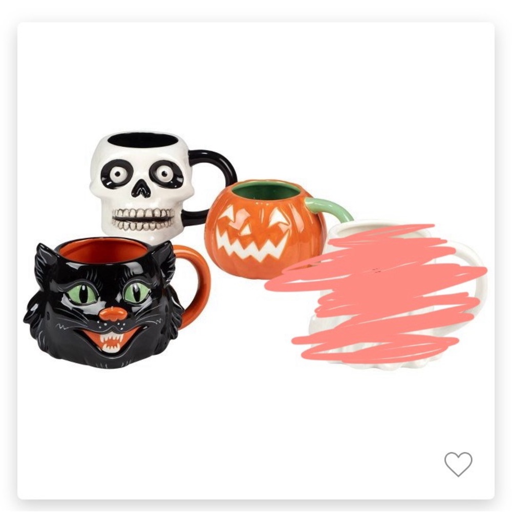 3 Halloween Mugs